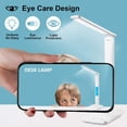 thumbnail image 5 of LED Desk Lamp with Wireless Charger, USB Charging Port, Adjustable Foldable ​Table Lamp with Clock, Alarm, Date, Temperature, 5-Level Dimmable ​Lighting​, Office Lamp with Adapter, 5 of 5