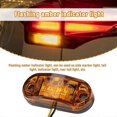 thumbnail image 5 of 10Pcs Amber 2 Led Light Oval Clearance Trailer Car Truck Side Marker Tail Lamp, 5 of 5