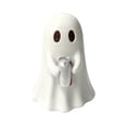 thumbnail image 2 of Halloween Cute Ghost Ghost Holding Coke, Ghost Coke Can Figurine Decor, Spooky Beverage Holder Figurine, Halloween Decorations for Tabletop, Party Decor (Silver), 2 of 8