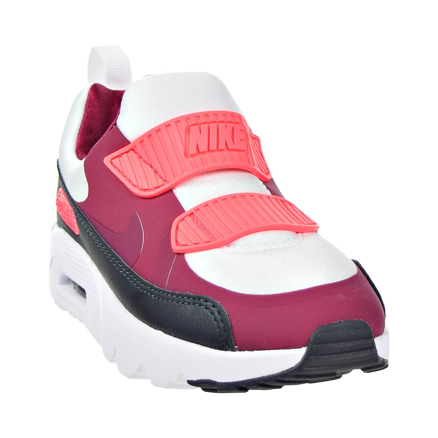Nike Air Max Tiny 90 (PS) Preschool Shoes White/Noble Red/Anthracite  881927-101 (13 M US)