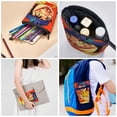 thumbnail image 4 of Lsque Sml Jeffy Pattern Telescopic Pencil Bag Pen Holder Stationery Case, Stand-up Retractable Transformer Bag Organizer, 4 of 6