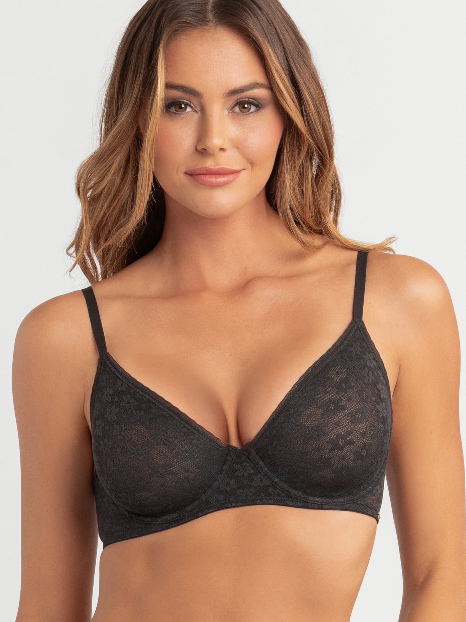 Jessica Simpson Women's Pointelle Lace Balconette Bra, Size 34B-40DD