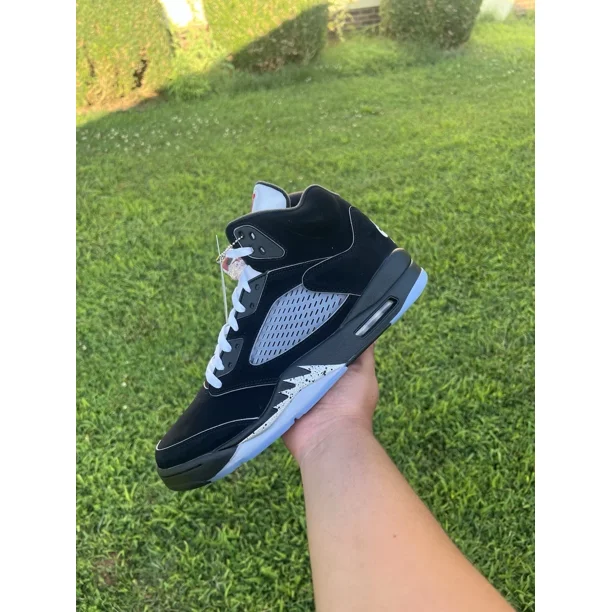 Ni - ke Ni - ke Air Jordan 5 Retro Black Metallic Reimagined Size 12
