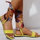 thumbnail image 4 of Sandalias con correa en el tobillo para mujer Zapatos de ocio para mujer de verano de colores mezclados a la moda Wmkox8yii  shjk2778, 4 of 9