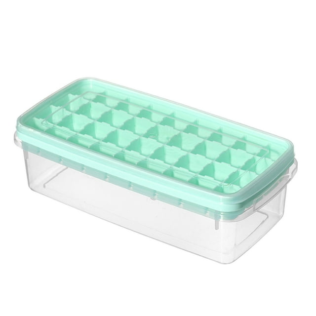 Ice Cube Tray With Lid And 36 Silicone Ice Tray For Freezer Comes With Ice Container Scoop And Cover Good Size Ice Bucket