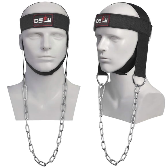 Neck Harness DEFY, fortalecedor de cuello para entrenamiento de gimnasio, color negro