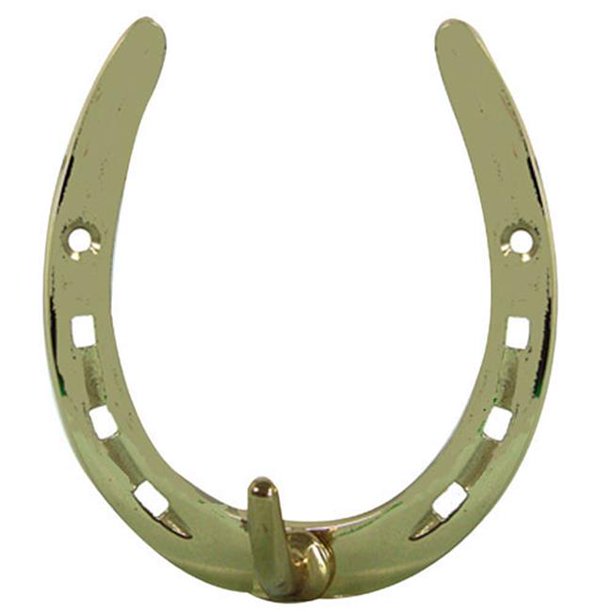 Large Brass Horseshoe Hook, Brass Large