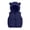 Navy, variant on KICILVS Girls Puffer Vest Zip Up Hooded Sleeveless Jacket with Pockets for Fall and Winter Warm Waistcoat 4-15 Years