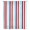 Red Blue, variant on Teal Aqua Stripe Sheer Curtains 45 Inches Long, Gradient Geometric White Vertical Striped Light Filering Curtains, Breathable Simi Curtain Privacy Drapes for Kitchen Bathroom Small Window Treatment