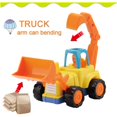thumbnail image 4 of Juguetes de coches de fricción, 4 vehículos de construcción para empujar y avanzar, juguetes educativos tempranos para niños de 1 a 3 años., 4 of 8