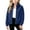 Navy, variant on Hurxie Girls Sherpa Jacket Fleece Coat Full Zip Outerwear with Pockets Fuzzy Fall Winte Warm Stand-up Collar Kids Clothes 14-15 Years