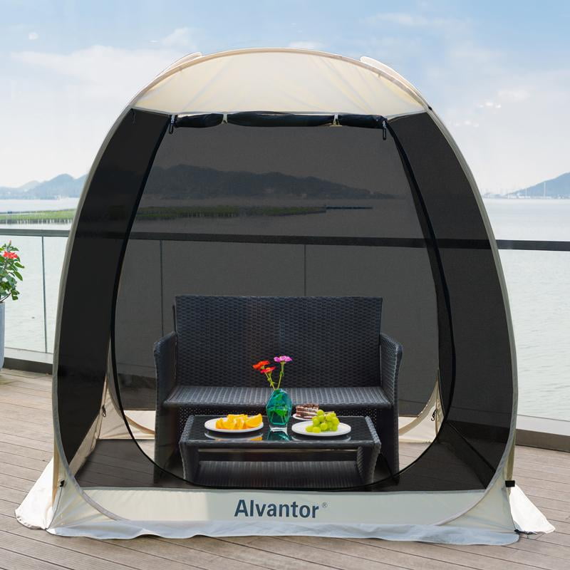 Details about   SlumberTrek Flexion Outdoor 6 Sided Gazebo with Mesh Screen Net Silver Used 