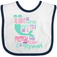 thumbnail image 3 of Inktastic Always be Yourself, Unless you can be a Mermaid Boys or Girls Baby Bib, 3 of 4