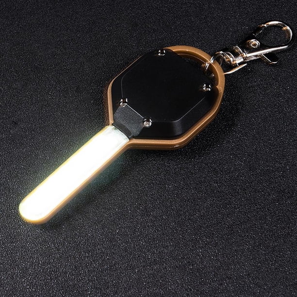 Mini linterna LED con forma de llave, llavero de emergencia para acampar, luz de antorcha dorado Ndcxsfigh Para Estrenar