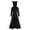 Black, variant on LYXSSBYX Hoodies for Women Plus Size Women Costumes Lace up Hooded Vintage Pullover High Low Bandage Long Dress Cloak