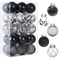 thumbnail image 1 of Adornos de bolas de Navidad BSTDECOR, transparentes, 30 quilates, 6 cm, irrompibles, 1 of 8