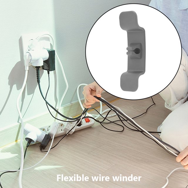 Contenedores 4 envoltorios para cables de electrodomésticos de cocina (gris) Ndcxsfigh Libre de BPA
