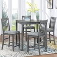 thumbnail image 2 of Gray Solid Wood 5-Piece Dining Table Set / Durable and Stylish for Dining Rooms, 2 of 6