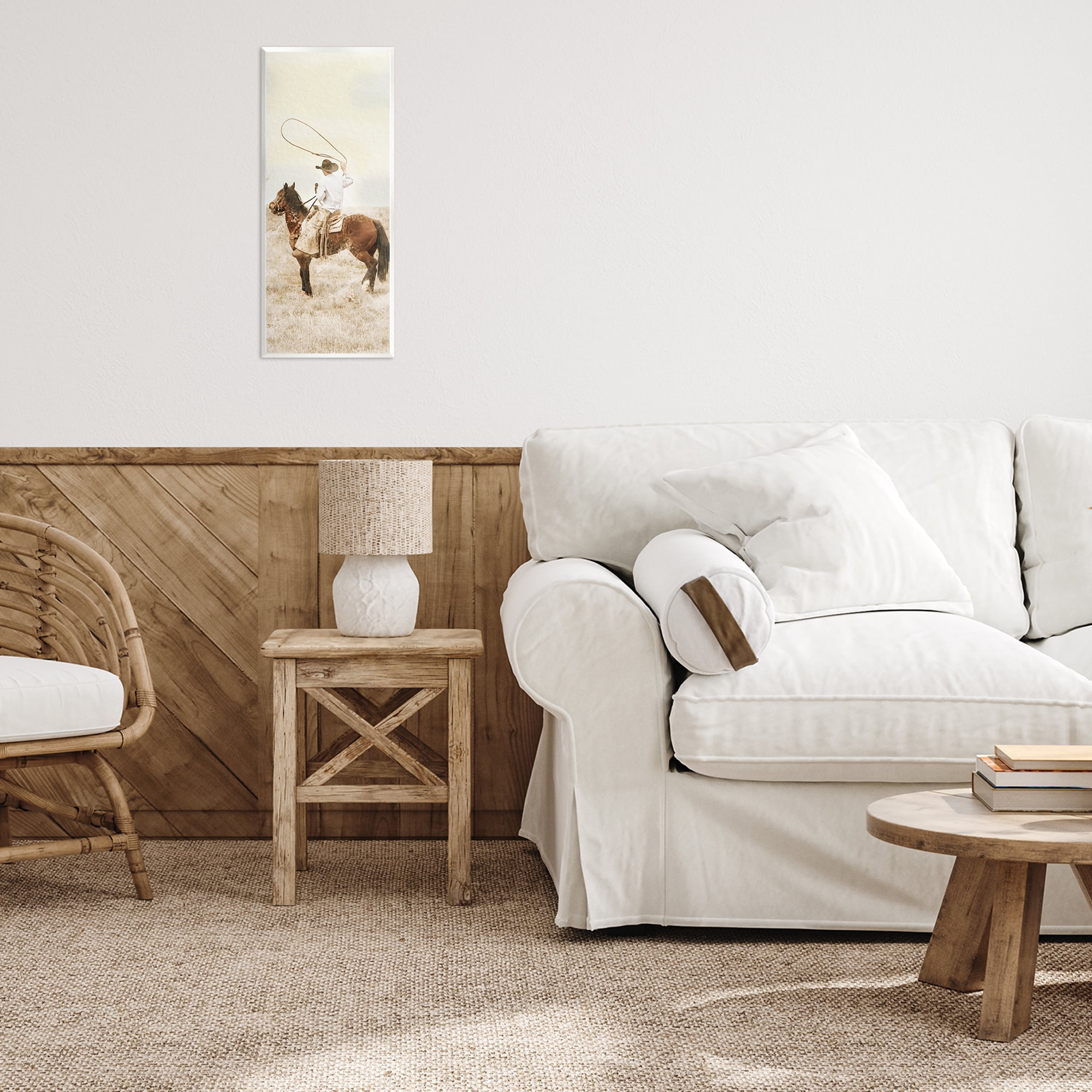 Stupell Industries Wrangling Cowboy Lasso Wall Plaque Art, design by Marcus Prime