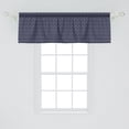 thumbnail image 2 of Ambesonne Navy Blue Valance Pack of 2, Windrose and, 54"X18", Dark Blue White, 2 of 4