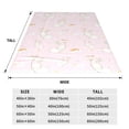 thumbnail image 3 of Balery Rainboe And Rabbit Manta de Felpa Suave y Acogedora – Cobija de Franela Aterciopelada para Cama, Lavable y Cálida para Sofá, Mascotas, Transpirable-50"x40", 3 of 7