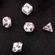 thumbnail image 3 of Juego de Dados PoliéDricos de 7 Dados de Salpicadura de Sangre de 14 Piezas para DND Juegos de Dados de Rol, 3 of 5