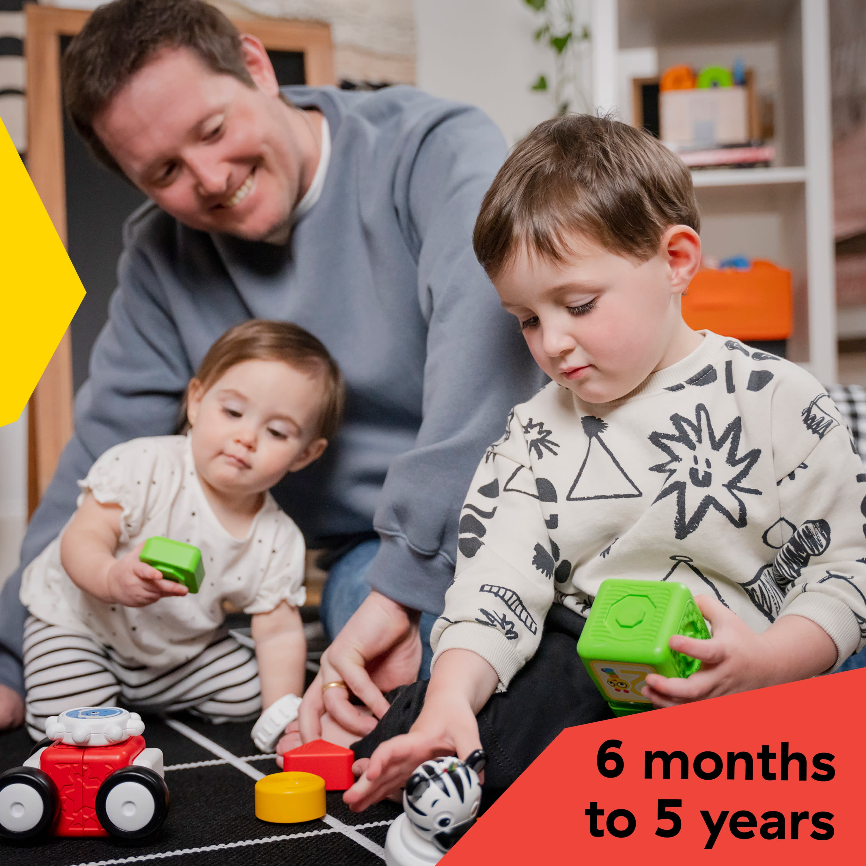 Baby Einstein Connectables 20-Piece Magnetic Activity Blocks for Babies 6 Months+ Unisex