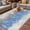 Sapphire Blue, variant on Yellow Grey Abstract Outdoor Rug for Patio/Deck/Porch, Non-Slip Large Area Rug 3 x 5 Ft, Gradient Geometric Graffiti Retro Wooden Indoor Outdoor Rugs Washable Area Rugs, Camping Rug Carpet Runner