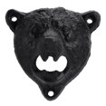 thumbnail image 1 of 1 abridor de tapas de botellas de cerveza y refresco de hierro fundido con forma de oso para montar en la pared, herramientas de barra de cocina, 1 of 11