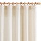 thumbnail image 1 of Cortinas Jinchan de lino suave de 300 cm, color natural, con 2 paneles, 1 of 9