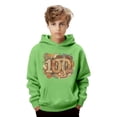 thumbnail image 2 of IWRICH Kids 100 Days of School Hoodie Boys Girls Funny Back to School Graphic Pullover Tops Casual Soft Hooded Sweatshirt,Size 2-13 Years Green 140, 2 of 4