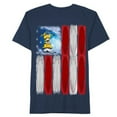 thumbnail image 2 of Despicable Me Boys Minion Shirt Patriotic Blue US Flag T-Shirt 4, 2 of 2