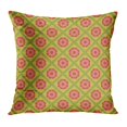 thumbnail image 1 of BOSDECO Beige Plaid Red and Green Rectangle and Flower Pattern Abstract Cartoon Checkerboard Checkered Checks PillowCase Pillow Cover 20x20 inch, 1 of 1