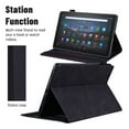 thumbnail image 6 of Dteck Case for All-New Amazon Fire HD 10 and Fire HD 10 Plus Tablet (Only Compatible with 11th Generation 2021 Release), Multiple Viewing Angles Stand Folio Cover with Pocket Auto Wake/Sleep,Black, 6 of 6