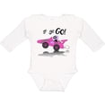 thumbnail image 3 of Inktastic Go Go Go Pink Racing Car Boys or Girls Long Sleeve Baby Bodysuit, 3 of 5