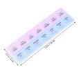 thumbnail image 4 of MasteelfCA 2Pcs 14-Grids Weekly Pill Storage Case Portable Pill Box 2 Rows Medicine Box Travel Pill Case, 4 of 7