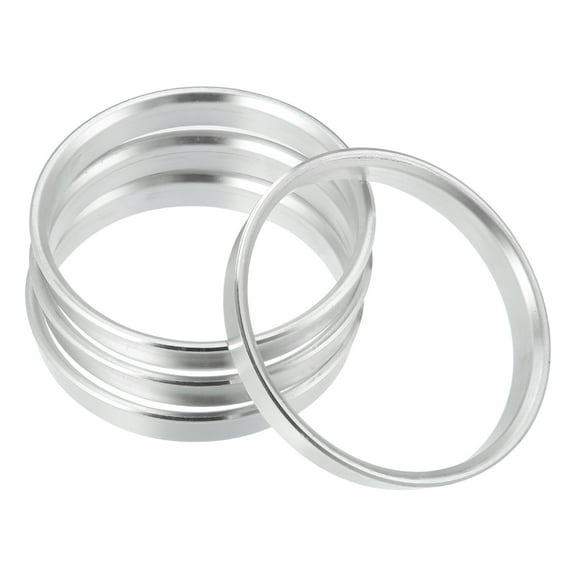 Unique Bargains 4pcs 71.6mm to 66.6mm Aluminium Alloy Car Hub Centric Rings