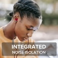 thumbnail image 2 of Coby Metal Wired Earbuds Red, Noise Canceling Headphones with 3.5mm AUX, Tangle-Free Braided Wired Headphones with Microphone, S/M/L Ear Gels, 2 of 5