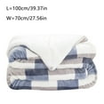 thumbnail image 2 of Sherpa Fleece Throw Blanket, Reversible Super Plush Soft Fuzzy Blanket for Bed Sofa, Queen Size Warm Fluffy Flannel Fleece Blankets for WinterD - 100X70CM, 2 of 5