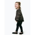 thumbnail image 2 of Modern Moments Toddler Girl Drop Shoulder Wicked Sweatshirt, Sizes 12 Months - 5T, 2 of 10