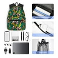 thumbnail image 6 of Daiia Cute Tribal Leopards School Backpack for Men Women, Unisex Large Waterproof Bookbag Schoolbag Casual Daypack for High School/College/Teens/Travel/Work Black, 6 of 8