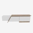 thumbnail image 7 of Zonas 71'' Modern TV Stand Console Table Entertainment Center for Up to 65'' TVs White Walnut Finish, 7 of 7