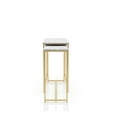 thumbnail image 3 of Furniture of America Dallan Metal 2-Piece Nesting Sofa Table in Gold and White, 3 of 5