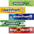 thumbnail image 2 of Wrigley Doublemint, Spearmint, Juicy Fruit, Big Red, Winterfresh Chewing Gum - 4 Packs of Each 5 Flavors - Fresh Variety Assortment - 20 Total Packs of Gum, 2 of 4