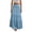 Light Blue, variant on Paiwinds Women's Summer Fashion Solid Color A-Line Maxi Skirt with Elastic Waist and Pockets, Soft Comfortable Stretchy Polyester Spandex for Everyday Casual