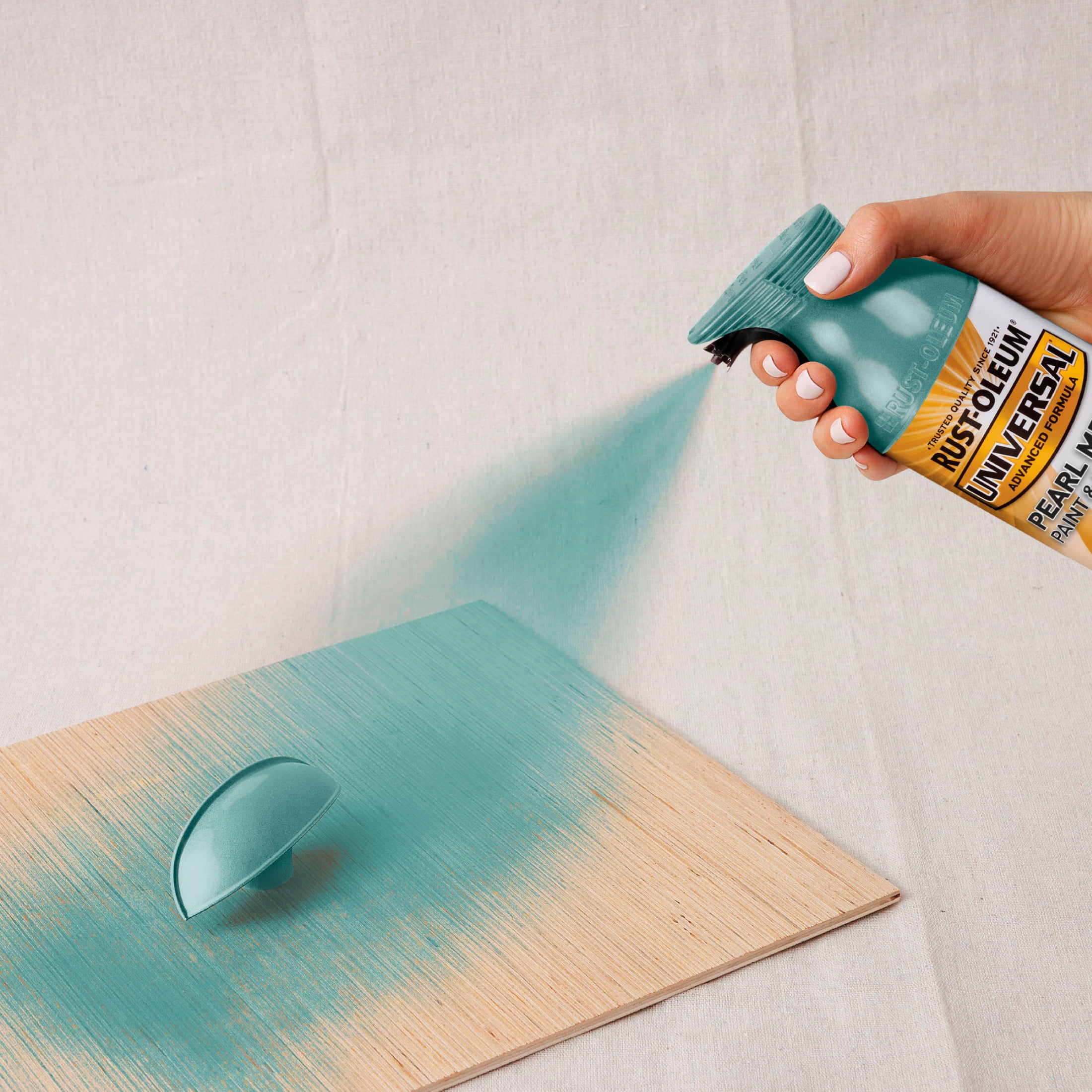 6 Pack, Pearl Sea Mist, Rust-Oleum Universal All Surface Interior/Exterior Metallic Spray Paint-301551, 11 oz