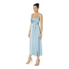 JILL JILL STUART T-Length Satin Wrap Dress Glacier
