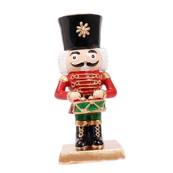 CoudarTitie Nutcracker Candle Holder Pillar Candle Holder Statue Table Decoration Christmas Figure Made of Synthetic Resin for Festive Atmosphere As A Gift