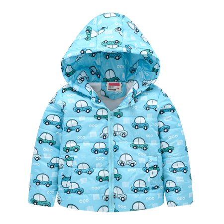 

Vikakiooze Toddler Winter Coat Long Sleeve Hooded Jacket Coat Warm Coat Hooded Windproof Coat