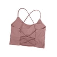 thumbnail image 6 of Pafei Tyugd Women Crop Camisole Spaghetti Strap Tank Tops Built in Bra Y2K Clothes for Going Out Scoop Neck Tshirts Hot Pink L, 6 of 7
